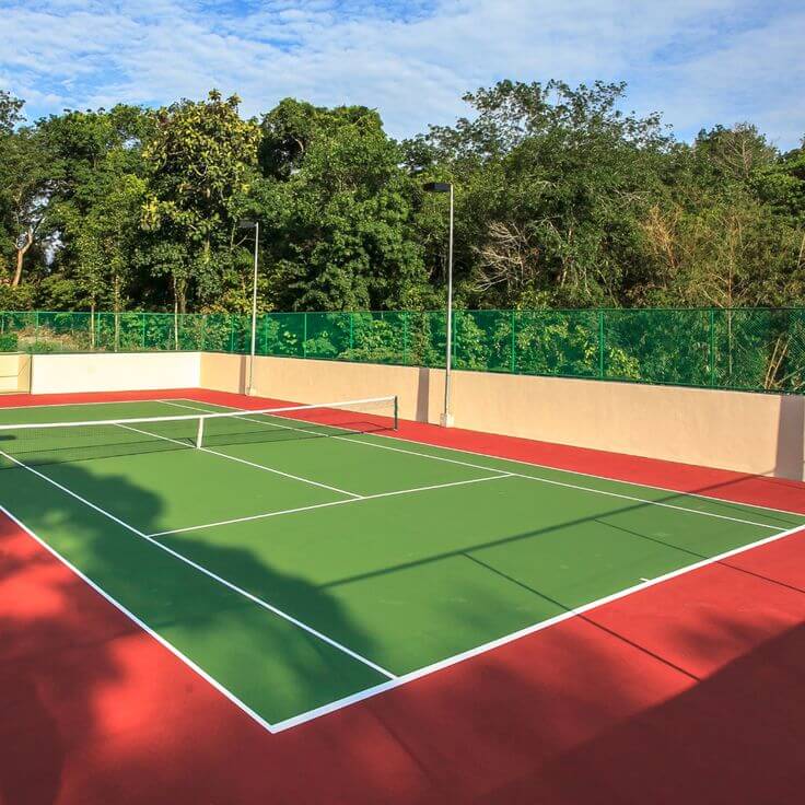 School Tennis Court Construction
